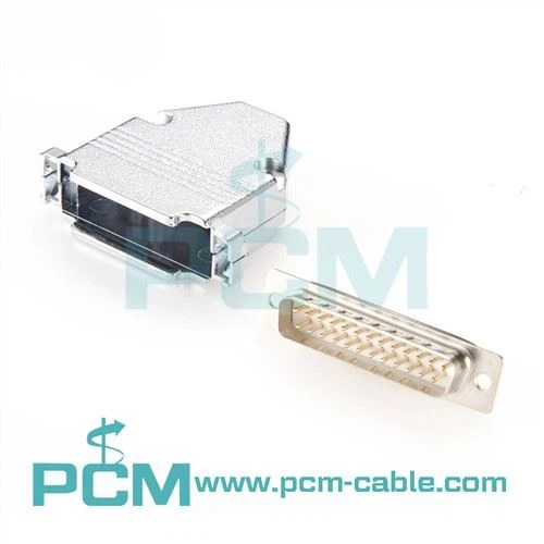 Capas de metal para DB25 com parafuso de aperto manual