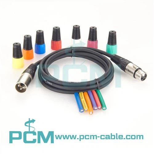 Cabo de microfone XLR macho para fêmea