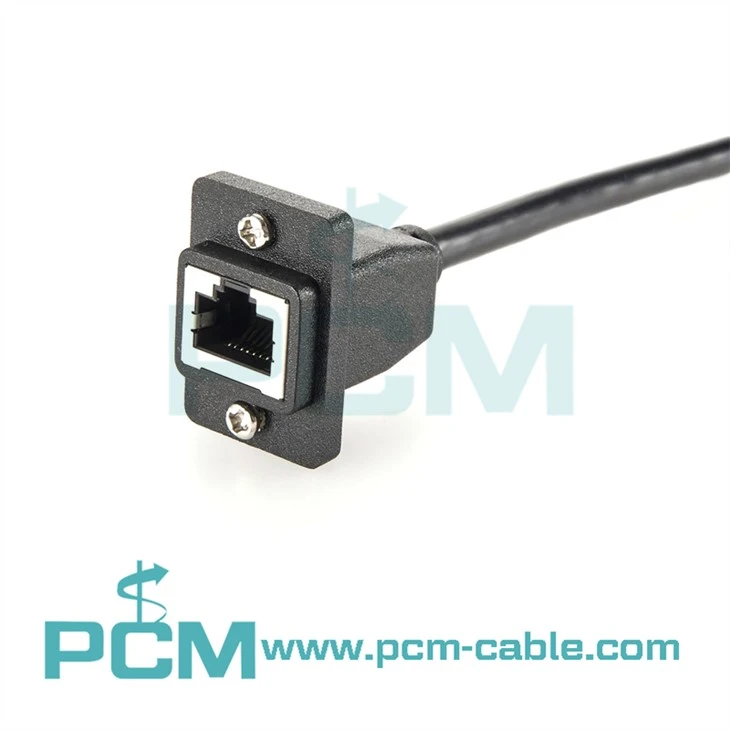 Cabo de montagem em painel estilo ECF RJ45