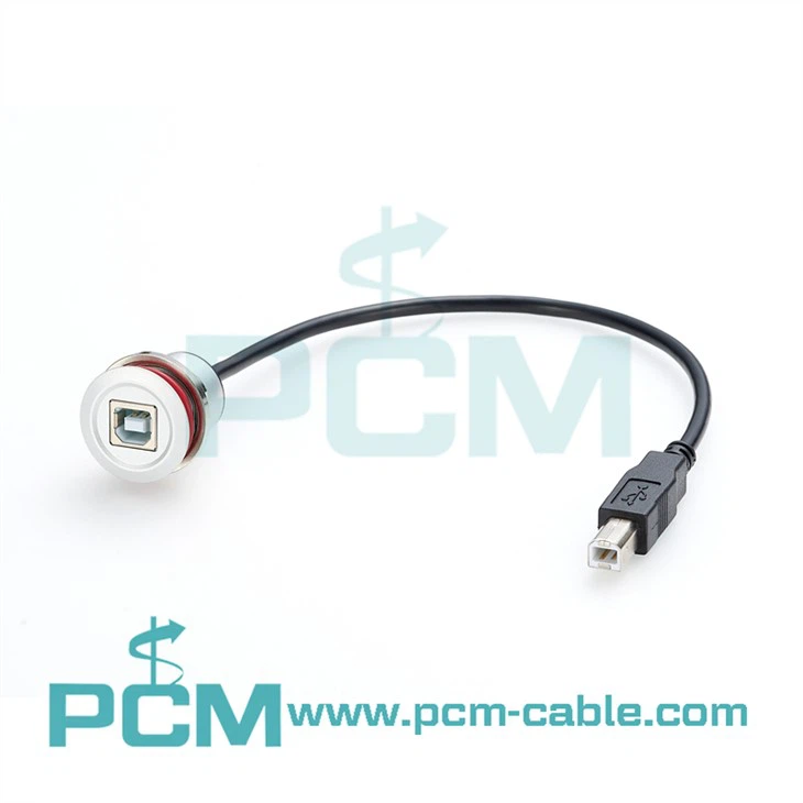 Cabo USB 2.0 B para B PFT compatível com Harting
