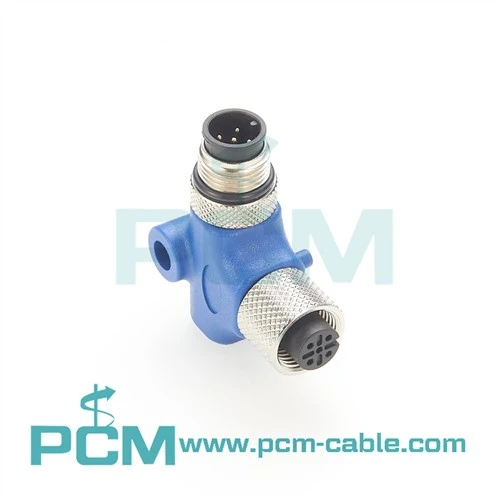 Conector DeviceNet Micro-C em ângulo reto