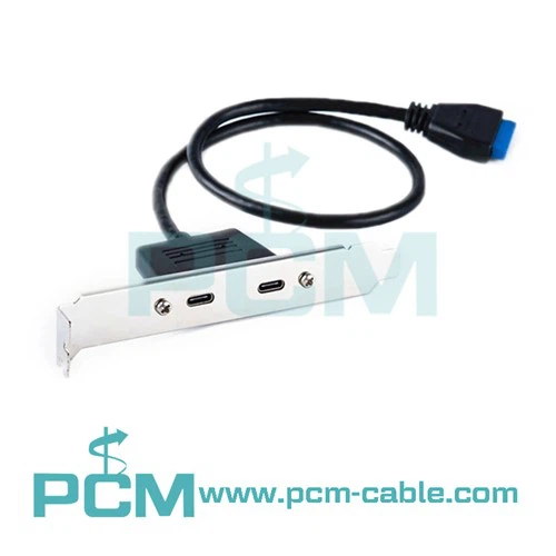 Dual USB 3.0 Tipo de painel para cabo conector de 20 pinos da placa-mãe