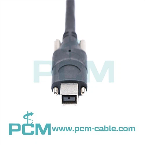 Cabo Firewire IEEE de câmera industrial 1394B 9 pinos