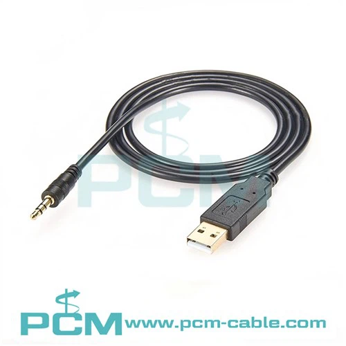 Cabo USB para UART suporta sinais UART de 5V e entrada de áudio de 3,5 mm