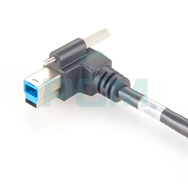 Right Angle USB 3.0 Type-B Cable machine vision industrial camera cable