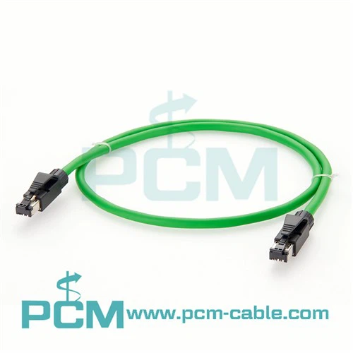 Conector macho industrial do cabo Profinet RJ45