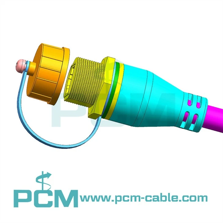 IP67 Ethernet Extension Cable – RJ45 Female Panel Mount to RJ45 Male Shielded Connector
