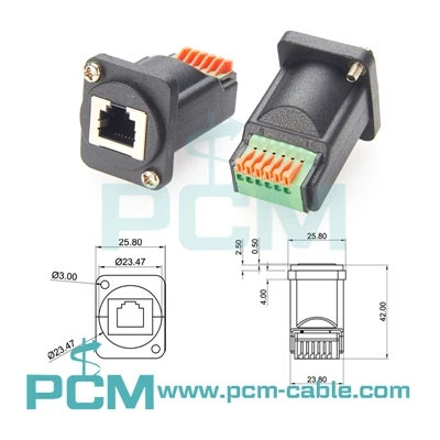 O que é um adaptador de bloco terminal RJ12 tipo D- e por que ele é tão ampla...