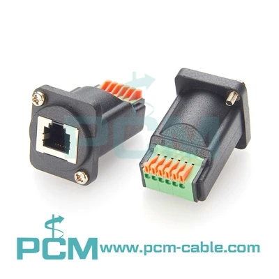 Aplicação de adaptadores de bloco terminal RJ12 6P6C em telecomunicações e co...