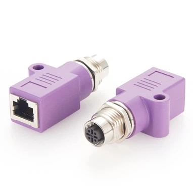 Industrial Ethernet panel feedthrough connector Industrial Ethernet panel feedthrough connector