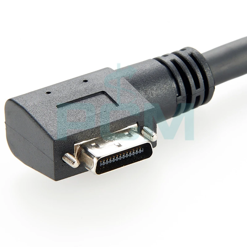 Ultra Flex Camera Link Cable Right Angle SDR 26 Pin To SDR 26 Pin PoCL Camera Link Cable Ultra Flex Camera Link Cable Right Angle SDR 26 Pin To SDR 26 Pin PoCL Camera Link Cable