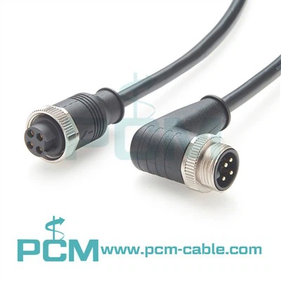 Conjunto do cabo de ângulo reto de 4/8 "de 4 pinos