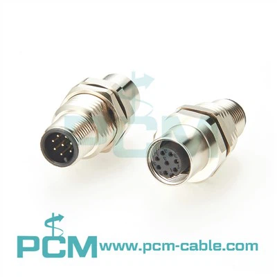 M12 Sensor Atuator Control Gabinet Alimentação através do conector