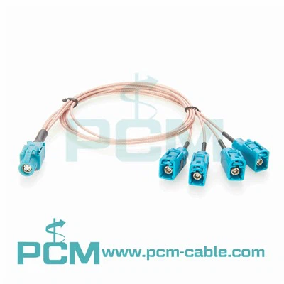Montos de cabo RF HSD a 4 Fakra Splitter Cable